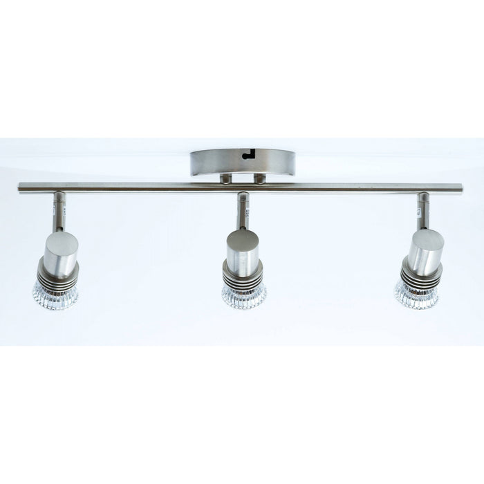 LAMP. TECHO NÍQUEL SATINADO 3L GU10 50W