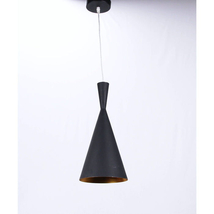 LAMP. COLGANTE NEGRO 1L E27 60W