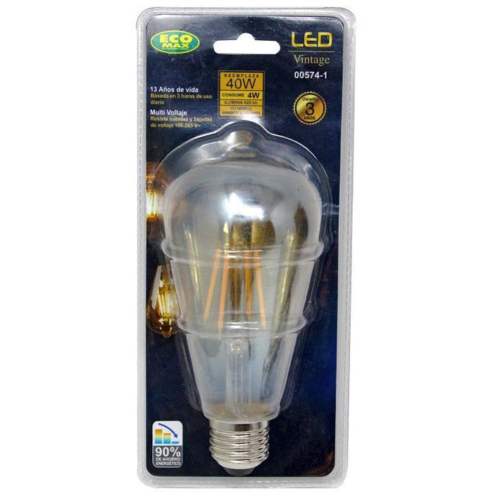 BOMBILLO LED FILAMENTO ST64 E27 4W 85-265V 2700K