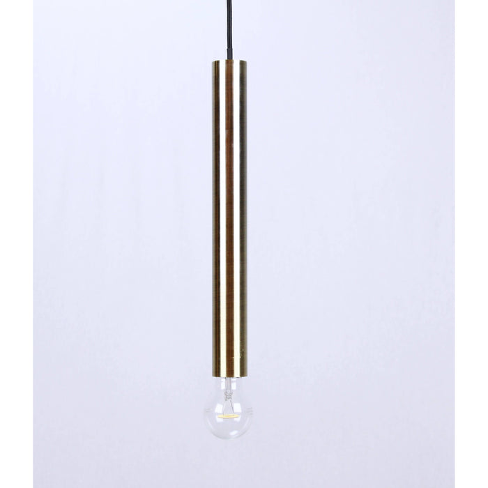 LAMP. COLGANTE BRONCE ANTIGUO 1L E27 60W