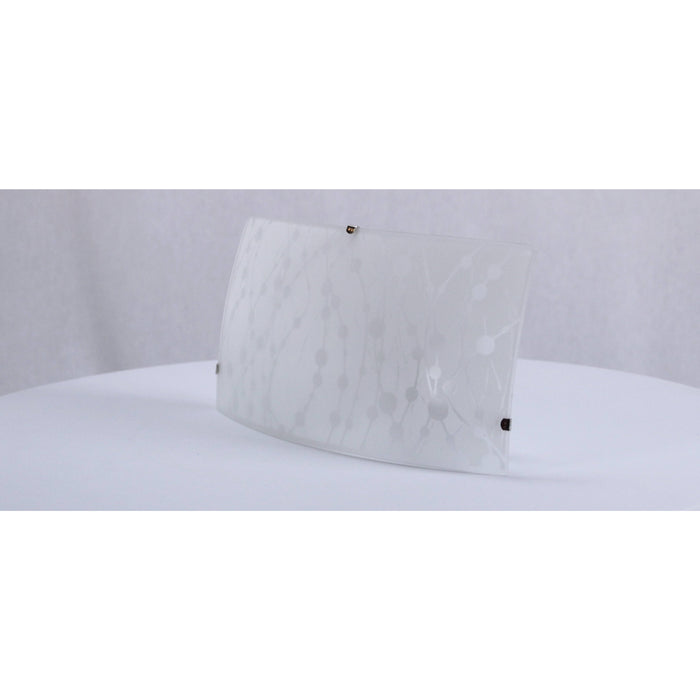 LAMP. PARED BLANCO Y NIQUEL SATINADO 1L E27 60W