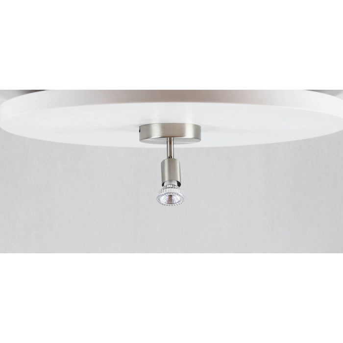 LAMP. TECHO REFLECTORA NÍQUEL SATINADO 1L GU10 50W
