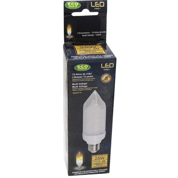 BOMBILLO LED FLAMA E27 4W 100-277V 1800K