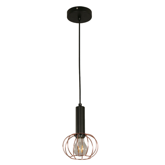 LAMP. COLGANTE NEGRO 1L E27 40W