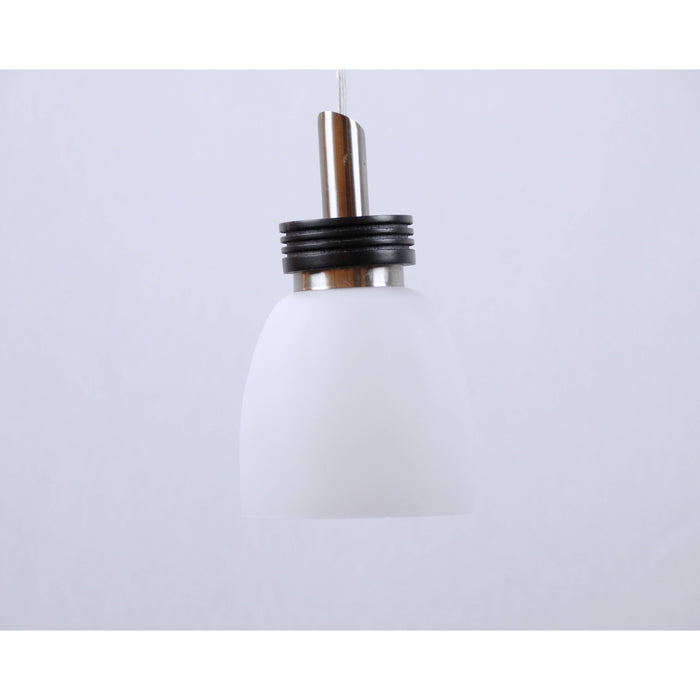 LAMP. COLGANTE NÍQUEL SATINADO 1L E27 60W