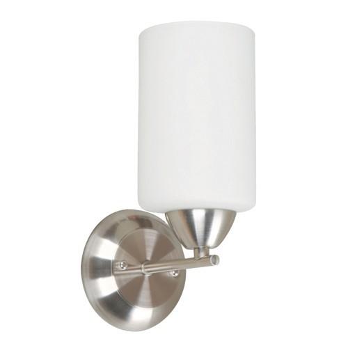 LAMP. PARED NÍQUEL SATINADO 1L E27 40W