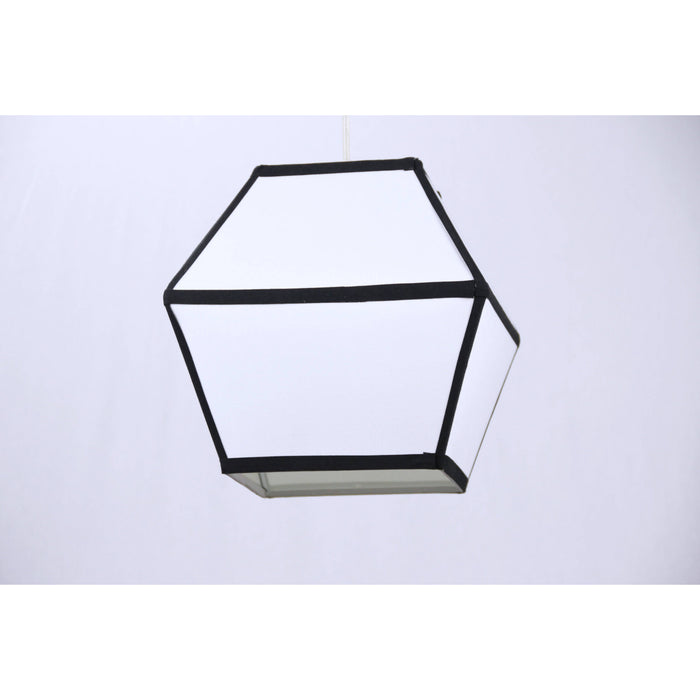 LAMP. COLGANTE CROMO 1L E27 60W
