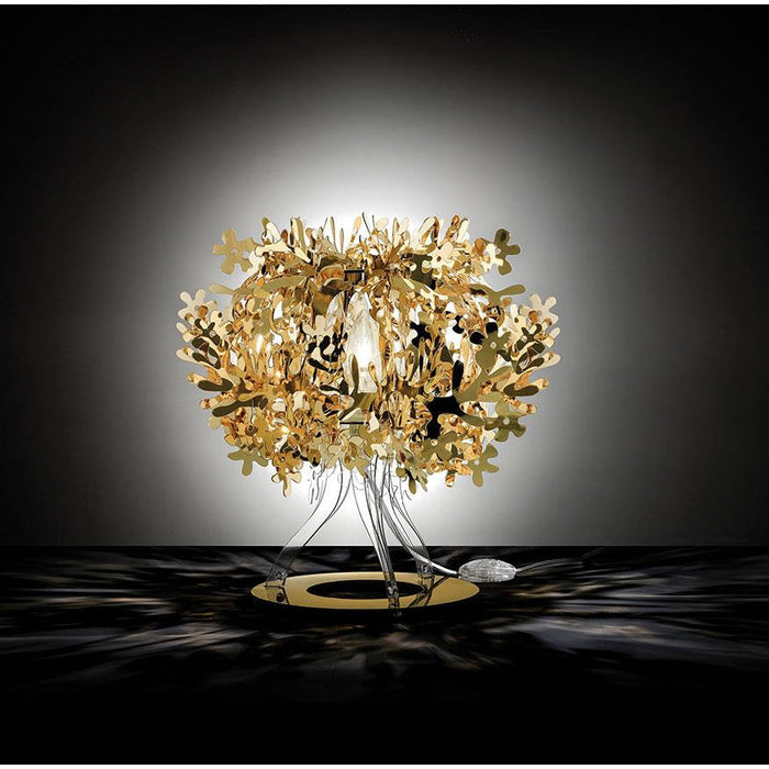 LAMP. MESA FIORELLINA DORADO 1L E14 6W