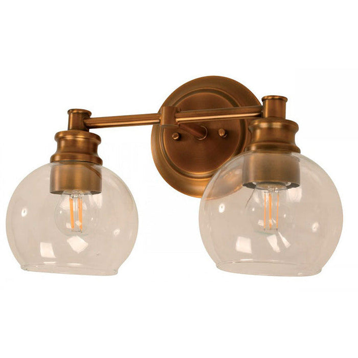 LAMP. PARED BRONCE DORADO 2L E27 40W