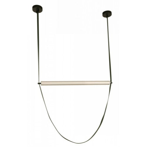 LAMP. LED COLGANTE DE CUERO BLANCO Y VERDE 60W 100-240V 2700K