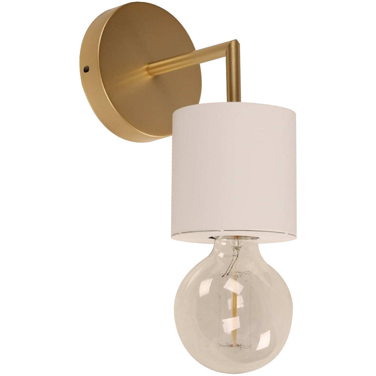 LAMP. PARED BLANCO DORADO 1L E27 40W