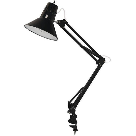 LAMP. ESCRITORIO DE BRAZO FLEXIBLE NEGRO 1L E27 60W