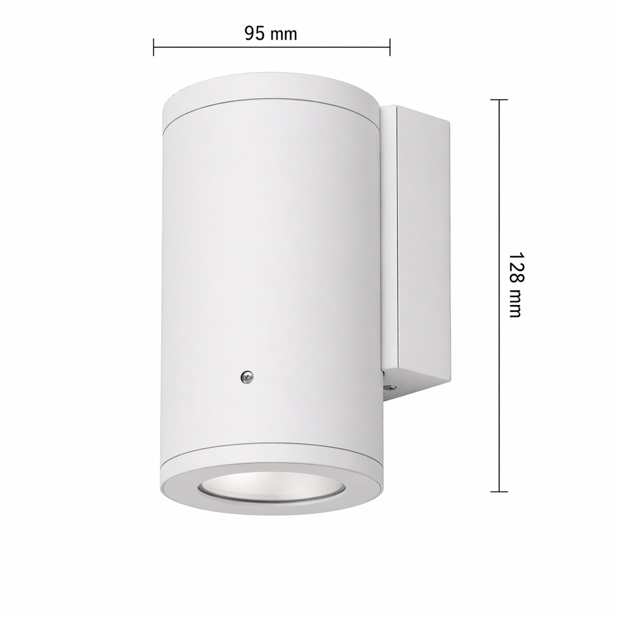 Lámpara exterior de pared franca 90 blanco 1L GU10 3.5W CCT