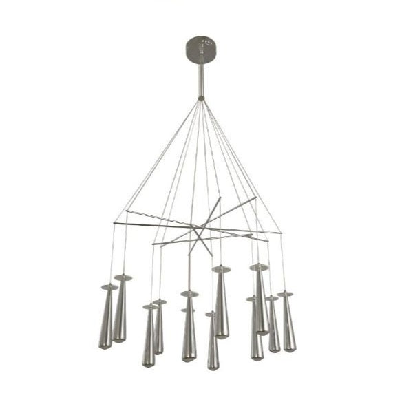 LAMP. COLGANTE CROMO 12L GU10 50W