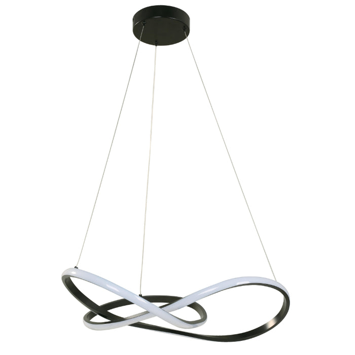 LAMP. LED COLGANTE NEGRO 1L 30W 100-240V 2700K