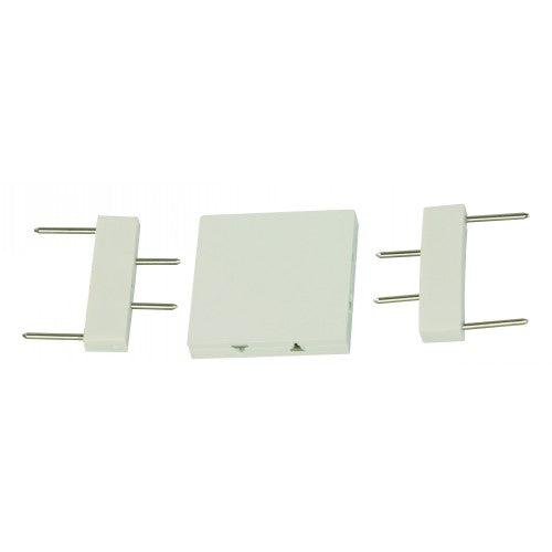 CONECTOR TIPO L PARA RIELES MAGNÉTICOS BLANCO