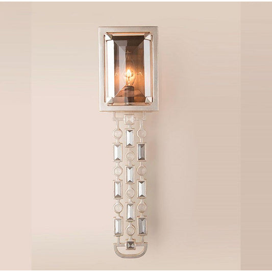 LAMP. APLIQUE PAPARAZZI PLATEADO 1L E12 60W