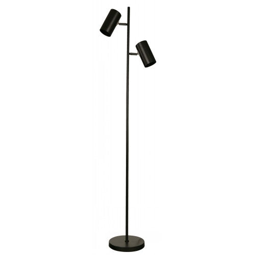 Lámpara Pie Negro 2L E27 10W