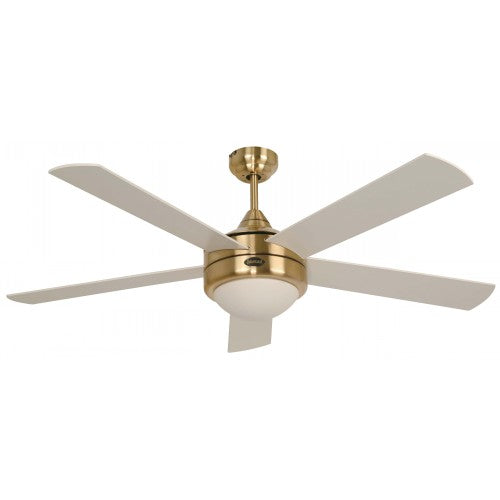 Ventilador De Techo 52" Bronce Dorado 2L E27 40W Con Control Remoto