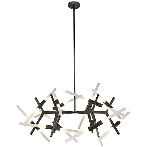 LAMP. COLGANTE NEGRO 24L G9 3W (BOMBILLOS LED INCLUIDOS)