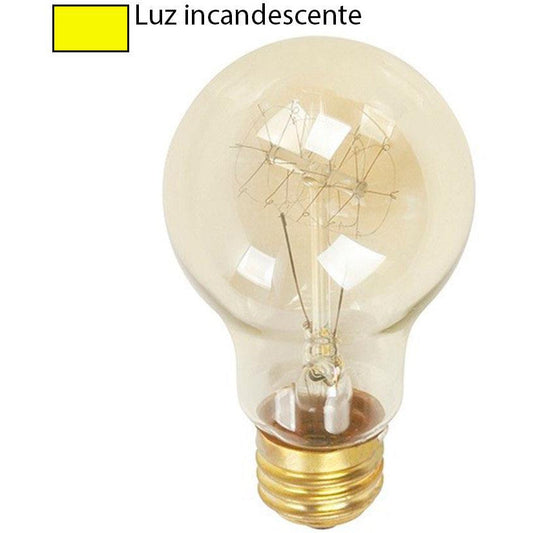 BOMBILLO INCANDESCENTE VINTAGE  A19 E27 40W 2700K