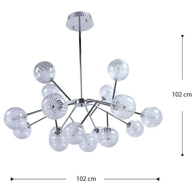 LAMP. LED TECHO CROMO 38W 100-240V 3000K