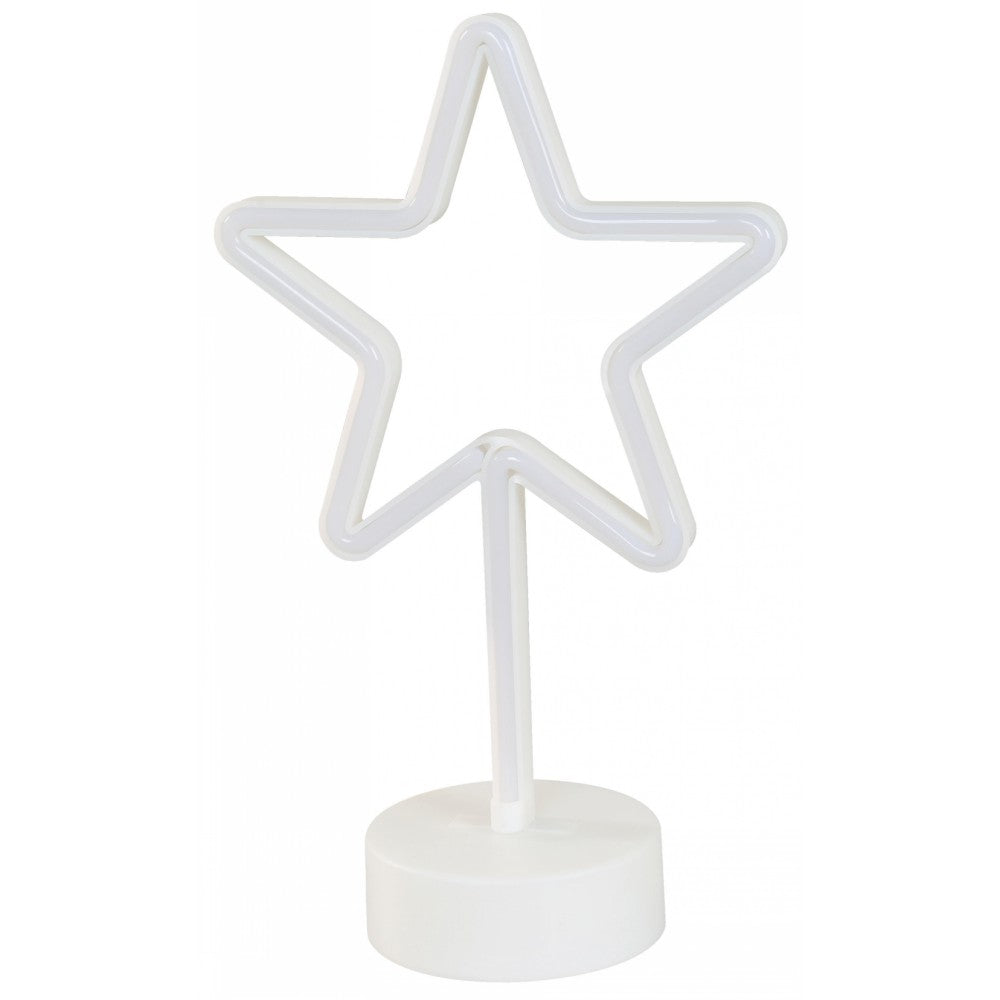 LAMP. LED DE MESA NEON ESTRELLA INFANTIL 1.5W 2700K BATERIA AA N/I