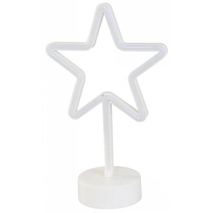 LAMP. LED DE MESA NEON ESTRELLA INFANTIL 1.5W 2700K BATERIA AA N/I