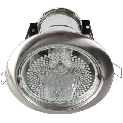 LAMP.TECHO E27*1L*15W(N/B) ACAB. SATIN NIQUELADO