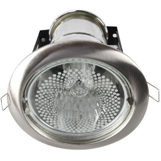 LAMP.TECHO E27*1L*15W(N/B) ACAB. SATIN NIQUELADO