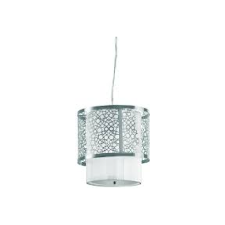 LAMP. COLGANTE CALEDON SATIN NÍQUEL 1L E12 60W