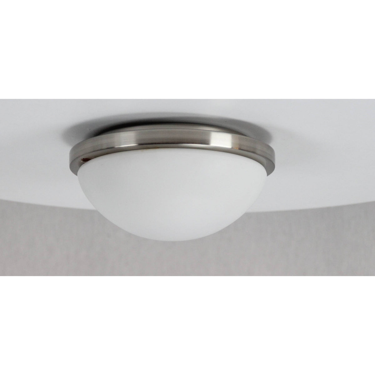 LAMP. TECHO NÍQUEL SATINADO 1L E27 60W