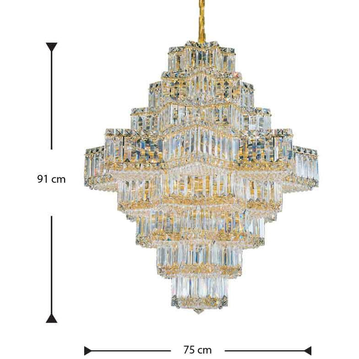 LAMP. COLGANTE CHANDELIER EQUINOXE 45L E12 60W DIM