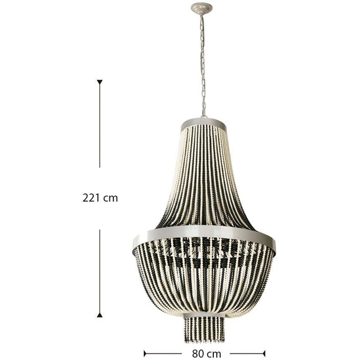 LAMP. COLGANTE NEGRO 6L E27 40W