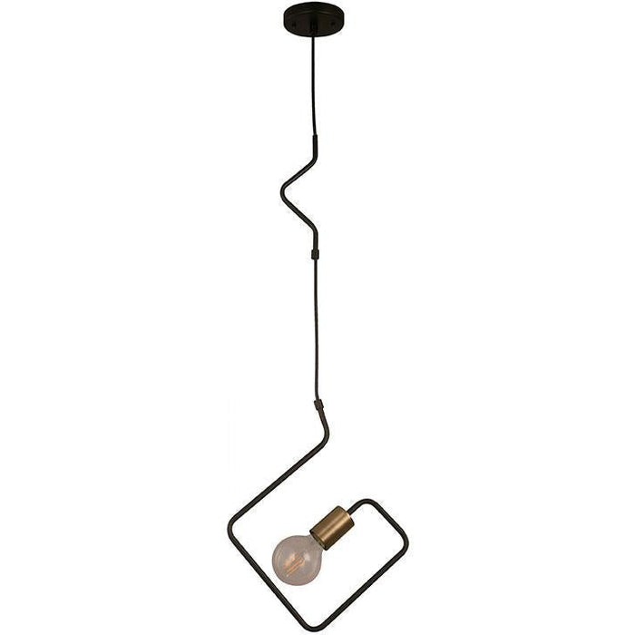 LAMP. COLGANTE NEGRO 1L E27 40W