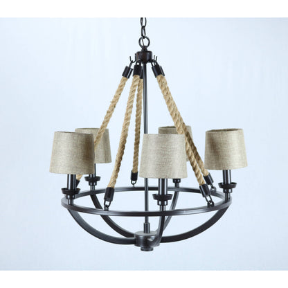 Lámpara Colgante Bronce 5L E14 60W