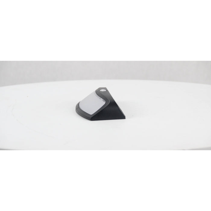 LAMP. LED EXT. PARED SOLAR NEGRO 1L 1.5W 3.7V 5000K CON FOTOCELDA Y SENSOR DE MOVIMIENTO
