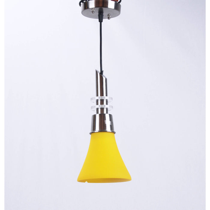 LAMP. COLGANTE AMARILLO 1L E27 60W