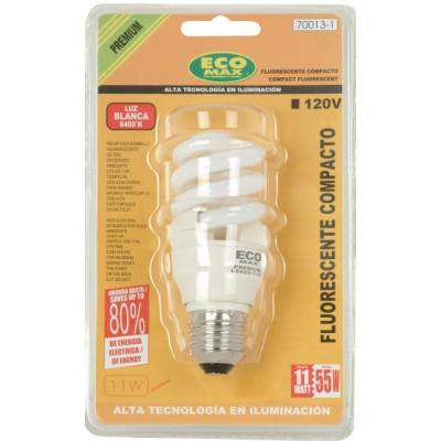 BOMBILLO CFL ESPIRAL E27 11W 6400K
