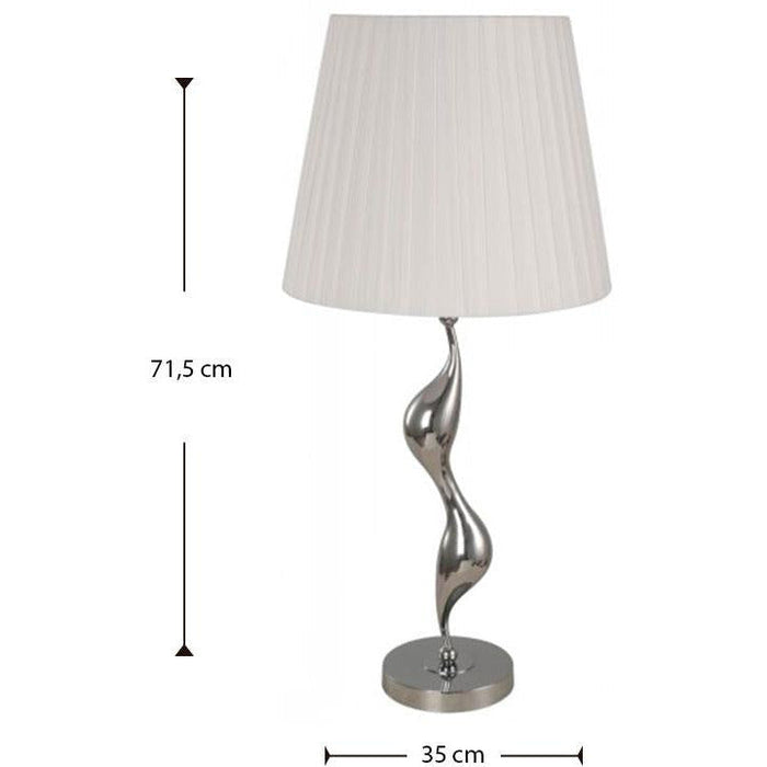 LAMP. MESA CROMO 1L E27 60W