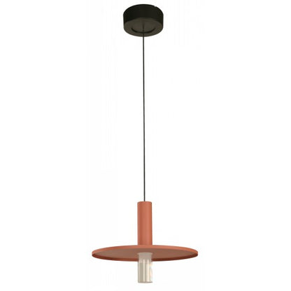 LAMP. LED COLGANTE NEGRO Y TERRACOTA 6W 100-240V 3000K
