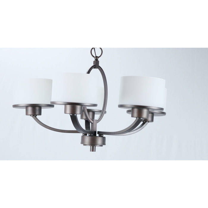 LAMP. COLGANTE BRONCE CEPILLADO 5L E27 60W