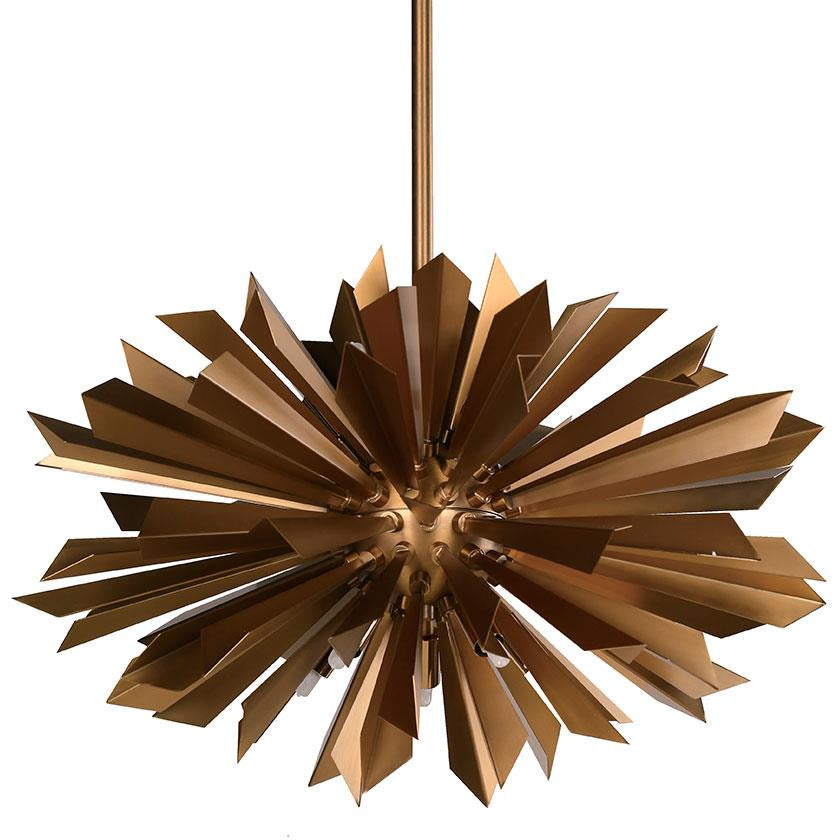 LAMP. COLGANTE DORADO 10L G9 40W