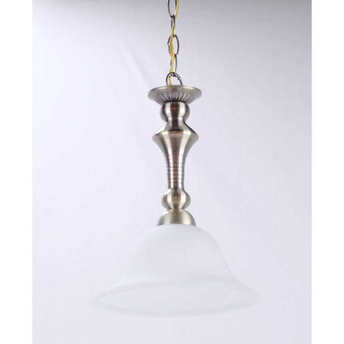 LAMP. COLGANTE NÍQUEL SATINADO 1L E27 60W