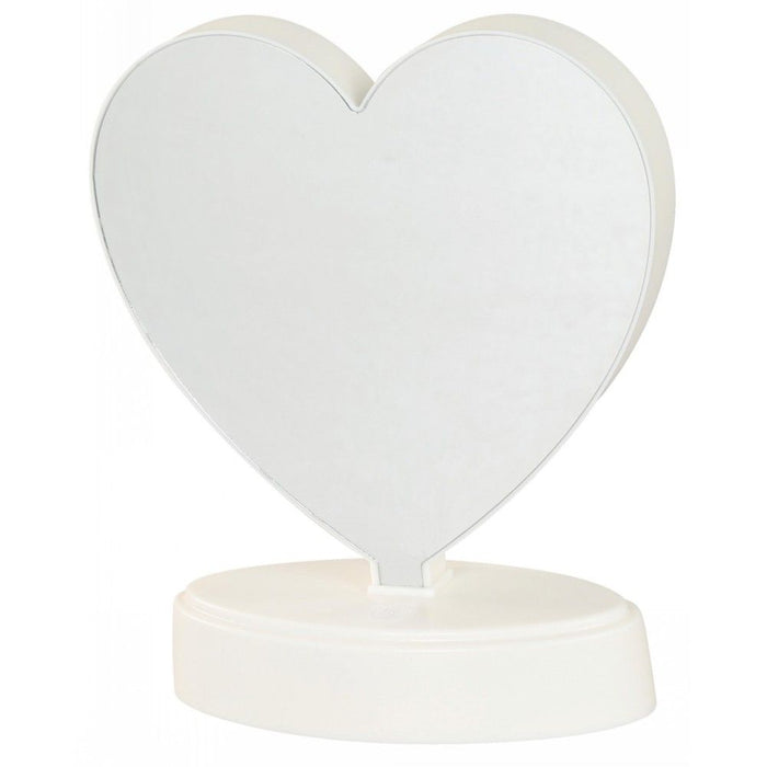 LAMP. LED DE MESA ESPEJO INFINITO CORAZON INFANTIL 3.5W BATERIA AA N/I