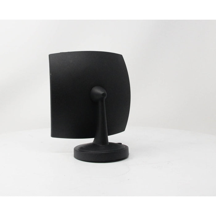 LAMP. LED EXT. PARED NEGRO 1L 8W 85-265V 3000K 2 PIEZAS