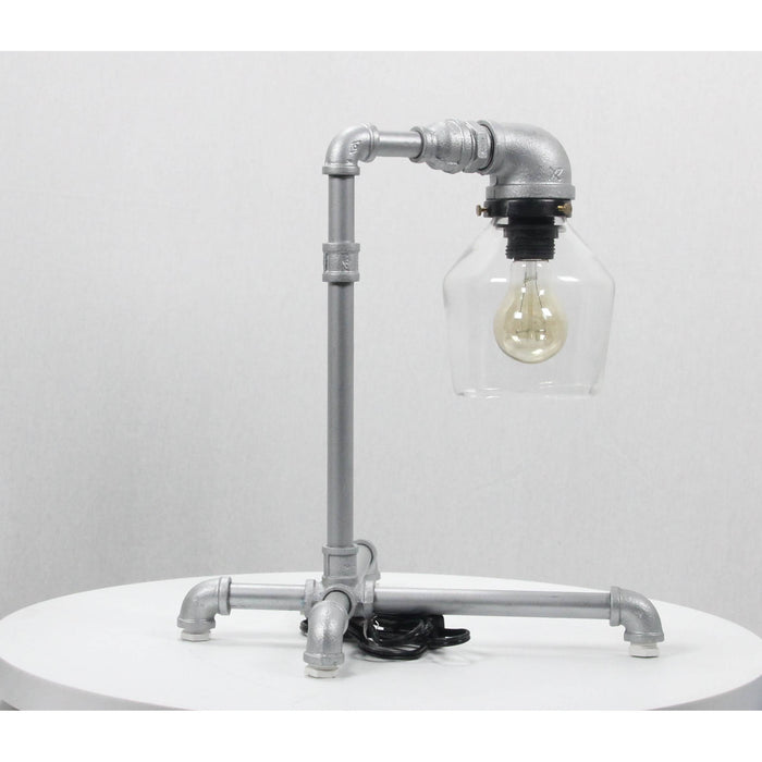 LAMP. MESA PLATEADO 1L E27 40W