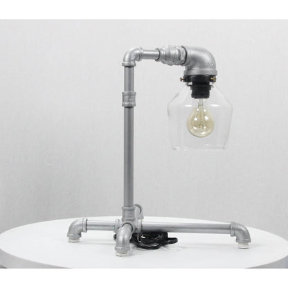 LAMP. MESA PLATEADO 1L E27 40W