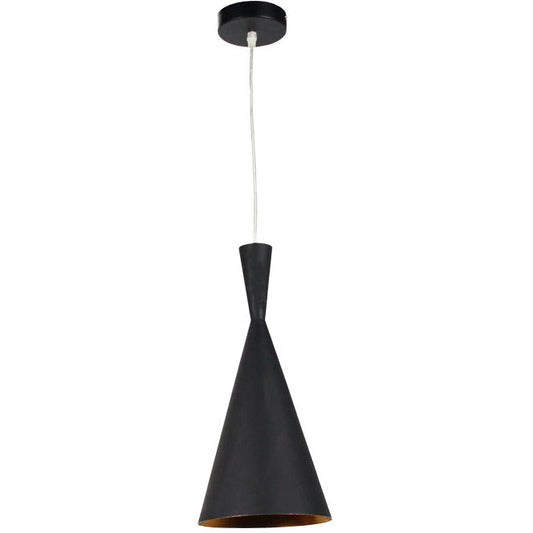 LAMP. COLGANTE NEGRO 1L E27 60W