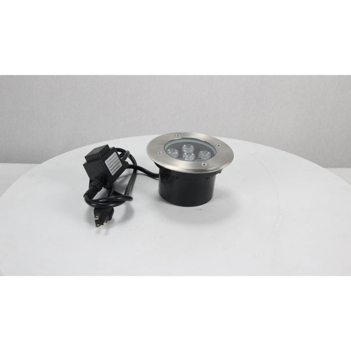 Lámpara Led Exterior  Piso Plateado 1L 6W 110-220V 3000K Sumergible